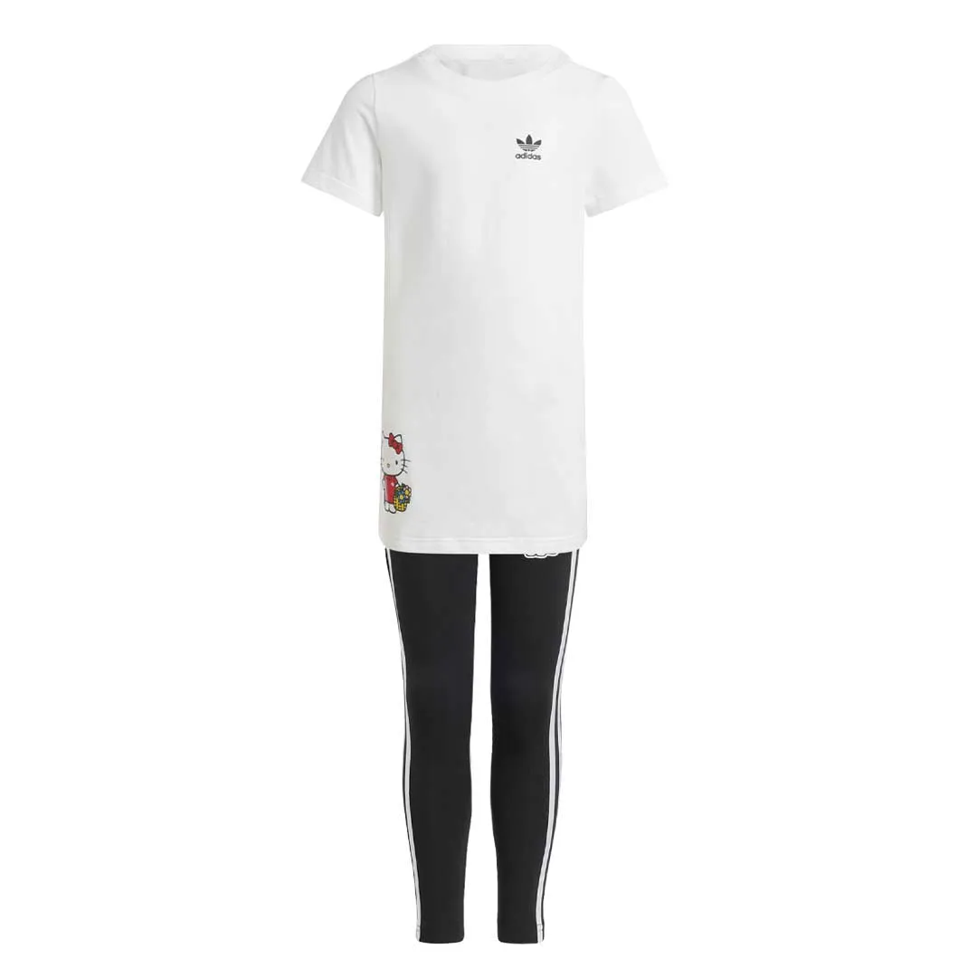 adidas - Girls' (Toddler & Junior) adidas Originals x Hello Kitty T-Shirt Dress Set (II0853)