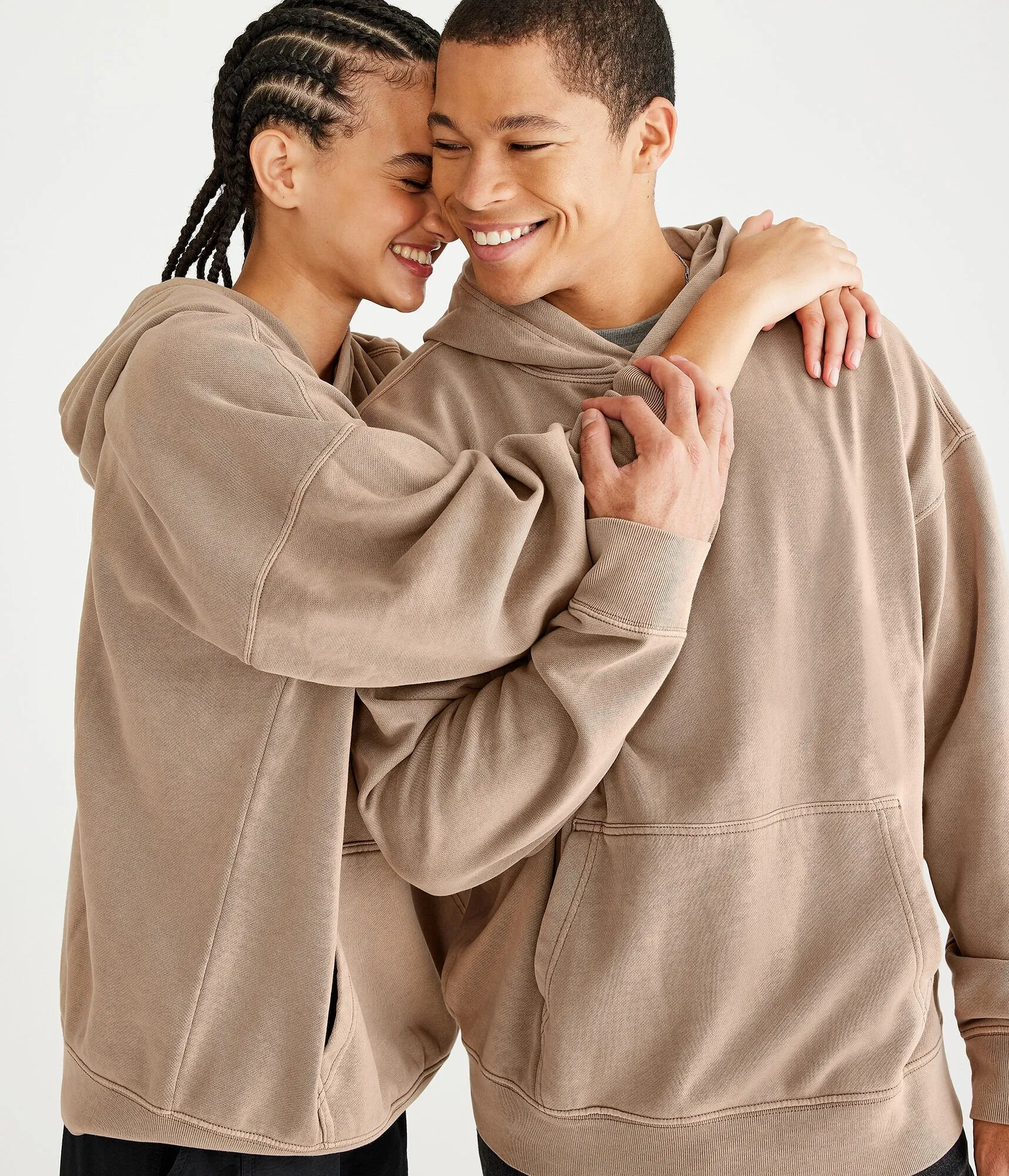 Aeropostale Mens' Essentials Pullover Hoodie - Light Brown - Size XXL - Cotton - Teen Fashion & Clothing Cognac Aeropostale