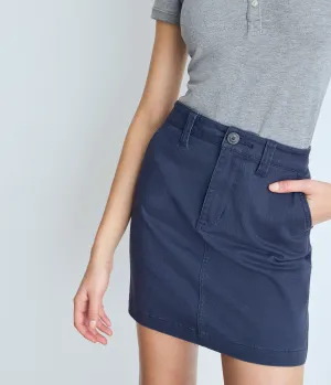 Aeropostale Womens' Classic 16" Uniform Skirt - Navy Blue - Size 00 - Cotton - Teen Fashion & Clothing Navy Prep Aeropostale