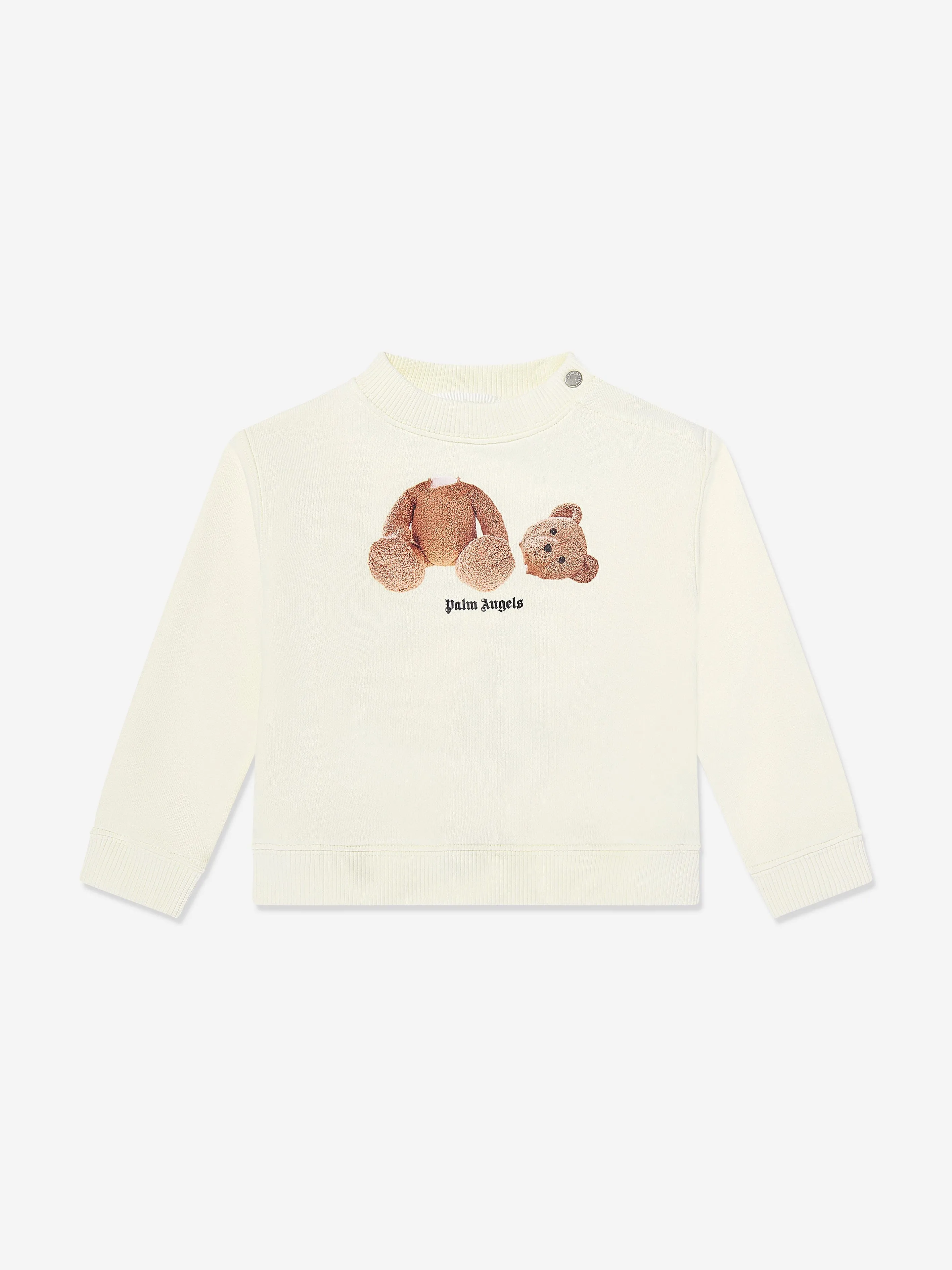 Baby Girls Bear Sweatshirt in Ivory