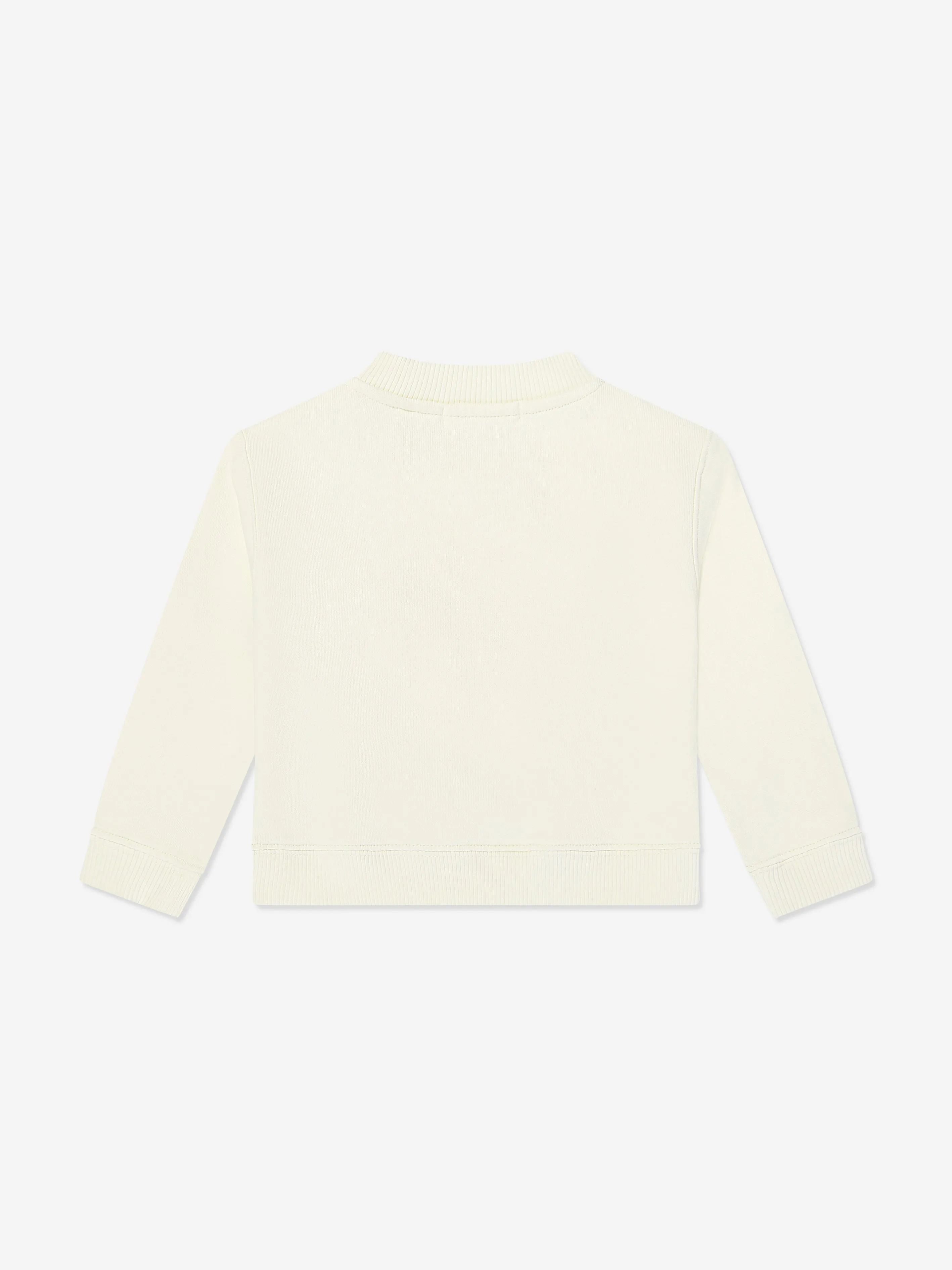 Baby Girls Bear Sweatshirt in Ivory