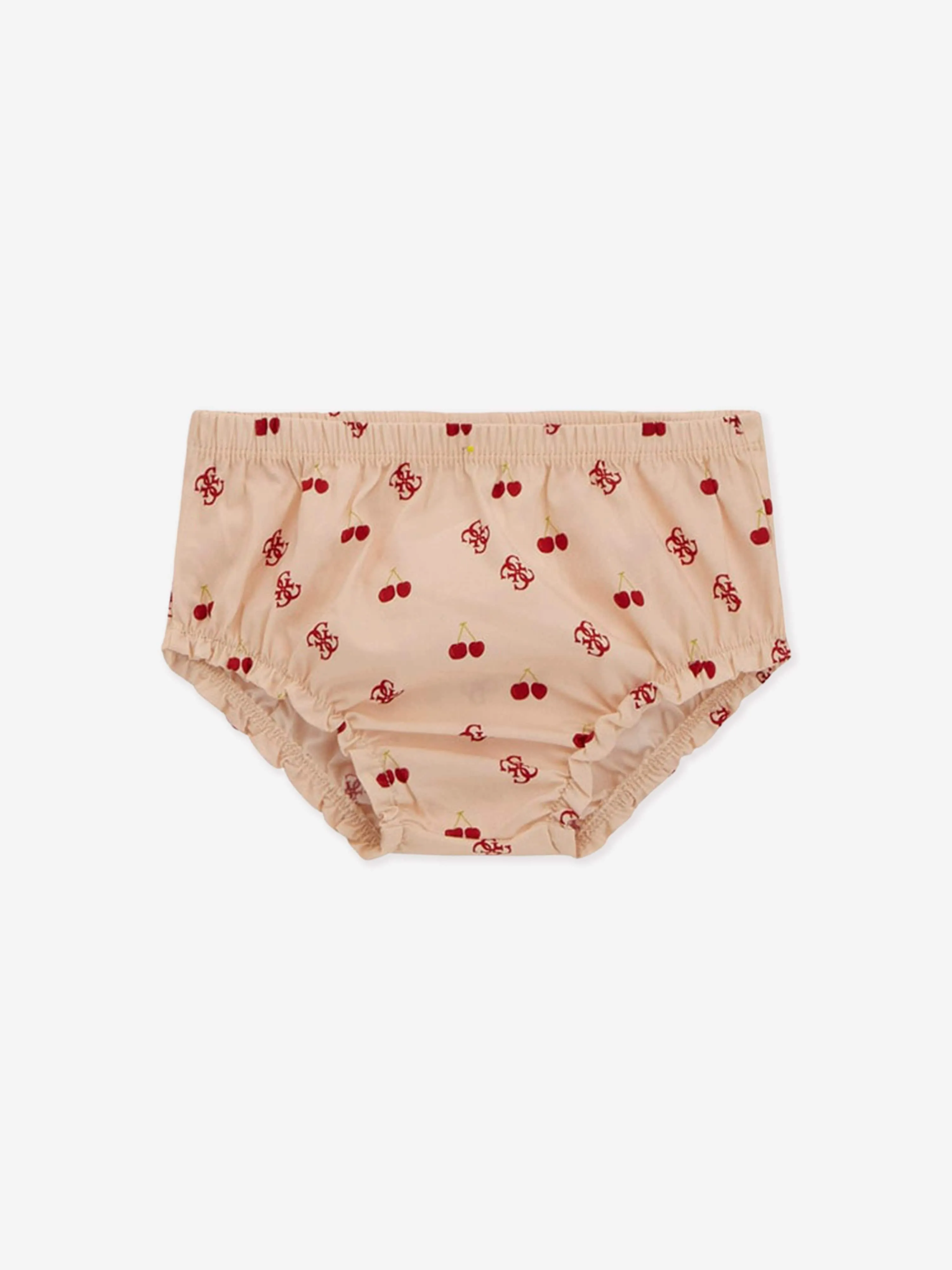Baby Girls Cherry Dress with Knickers in Pink