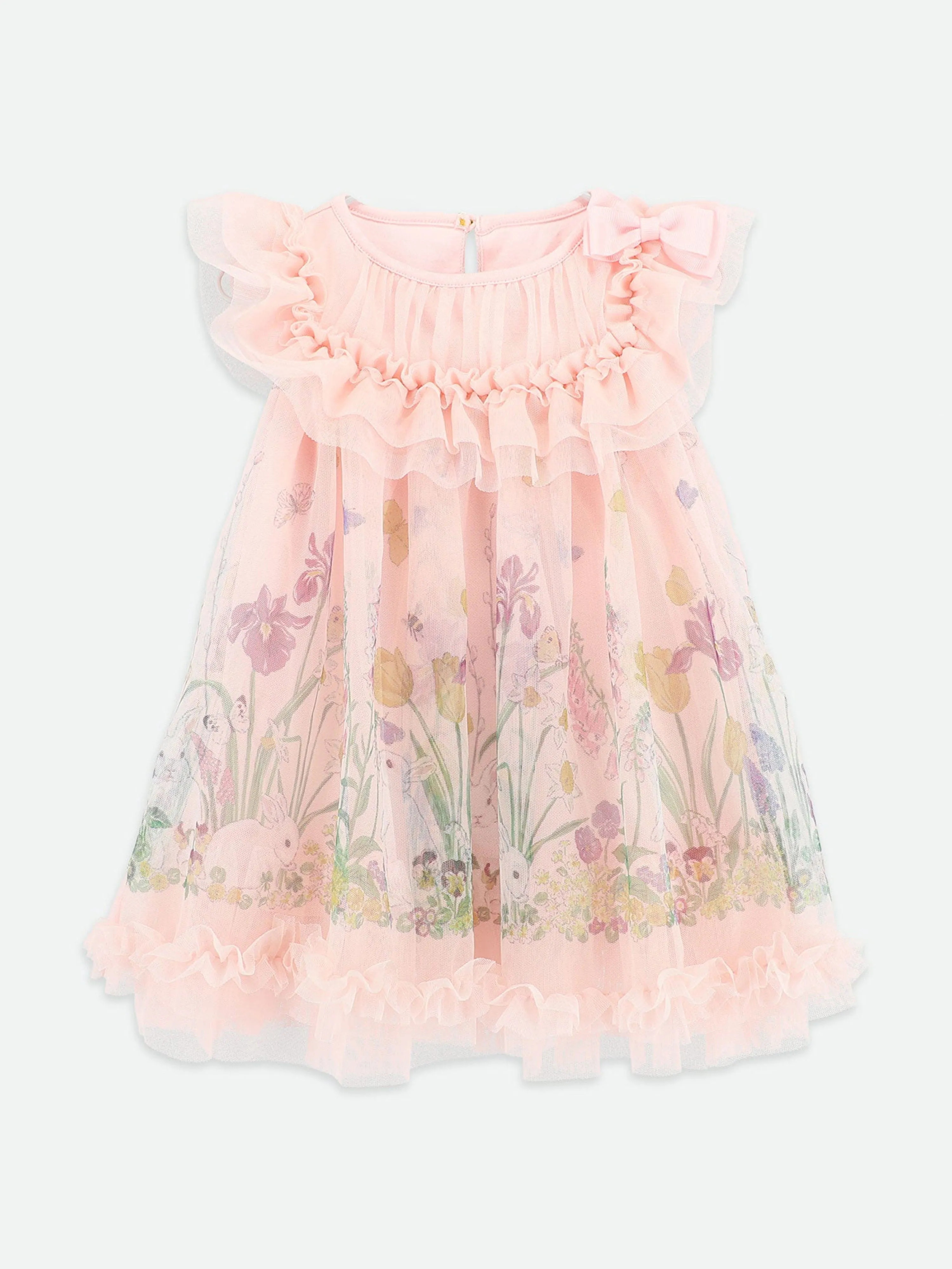 Baby Girls Dominique Bunny Dress in Pink