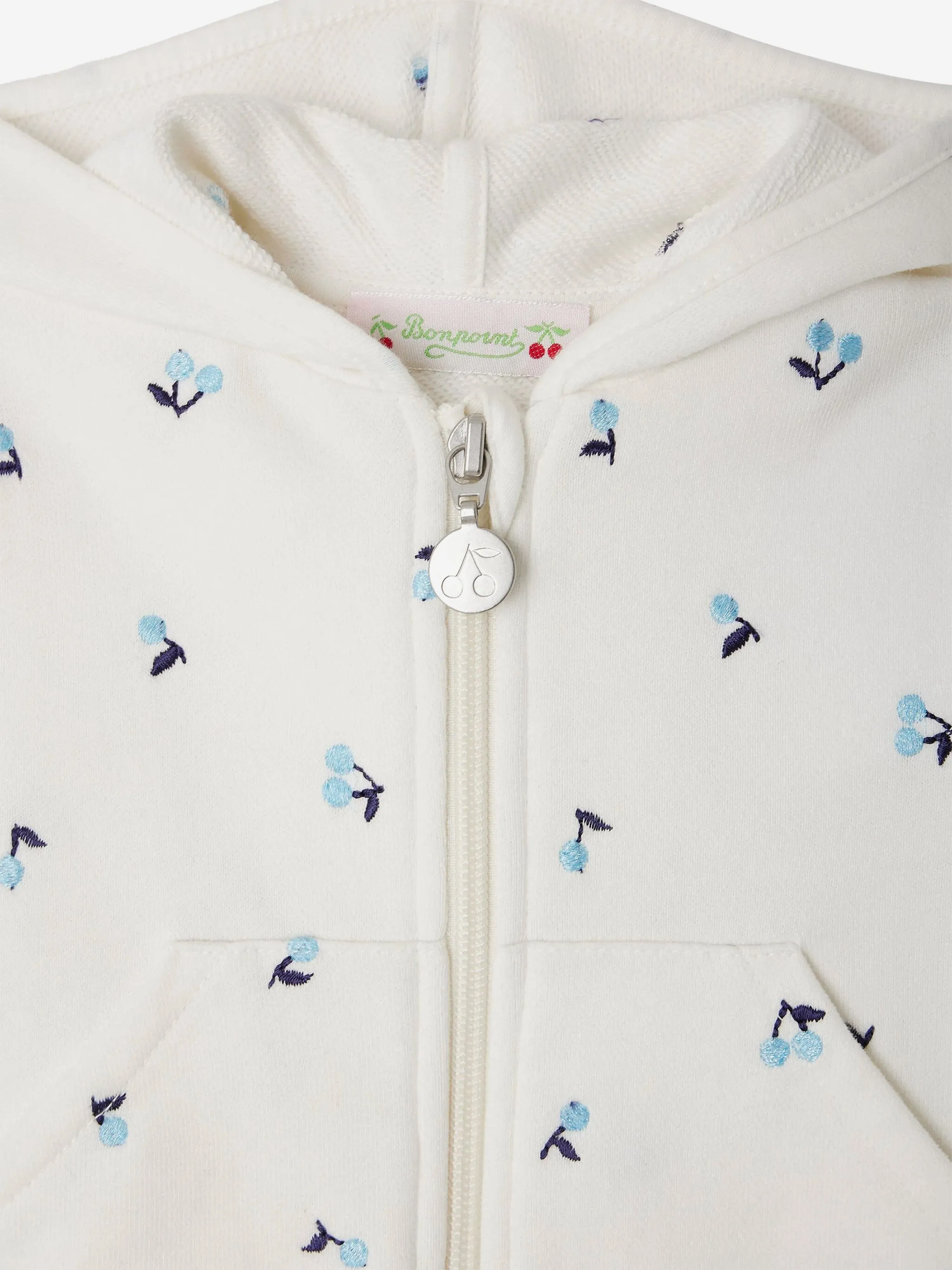 Baby Girls Tibou Zip Up Top in Ivory