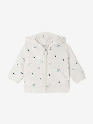 Baby Girls Tibou Zip Up Top in Ivory
