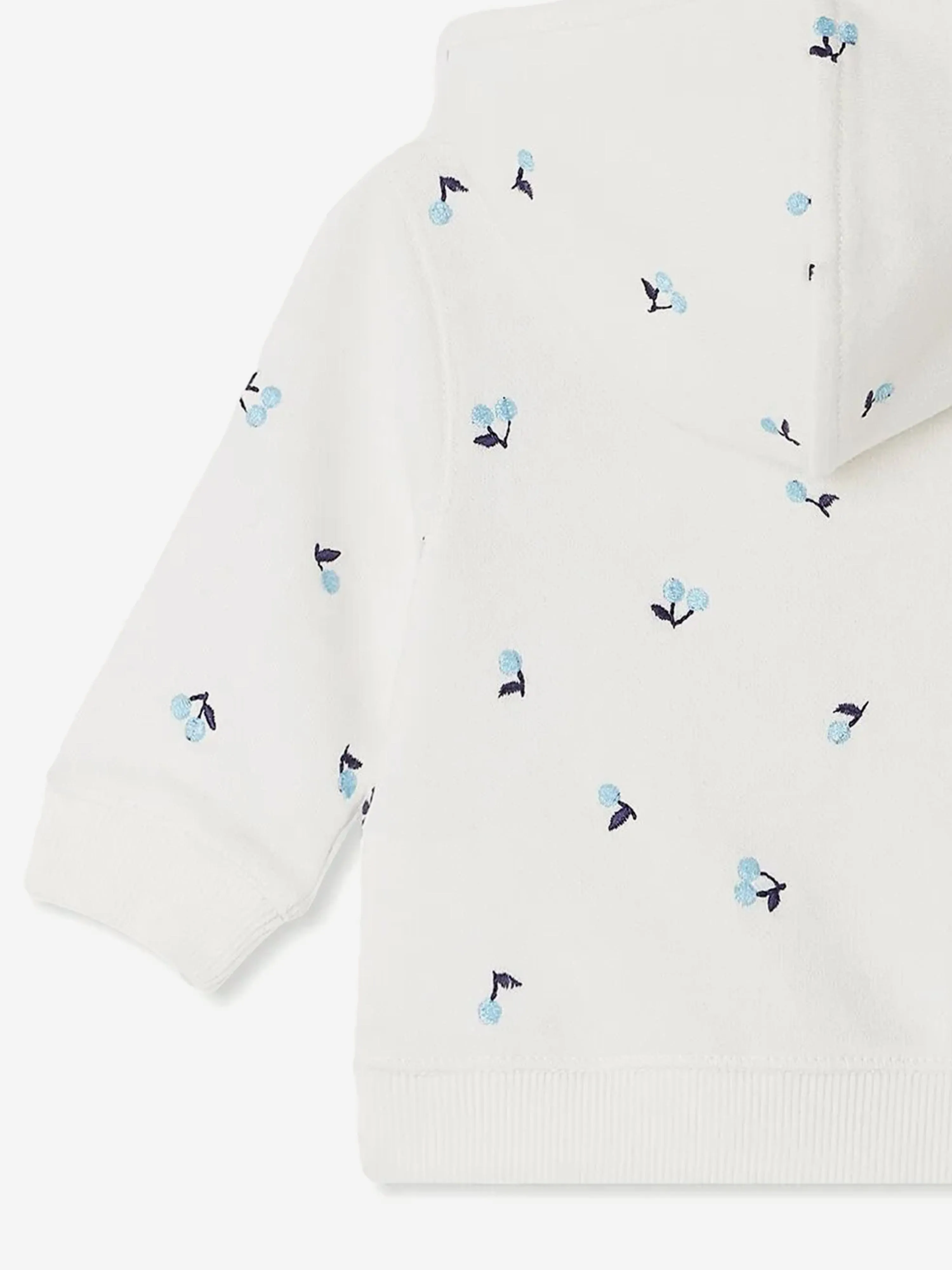 Baby Girls Tibou Zip Up Top in Ivory
