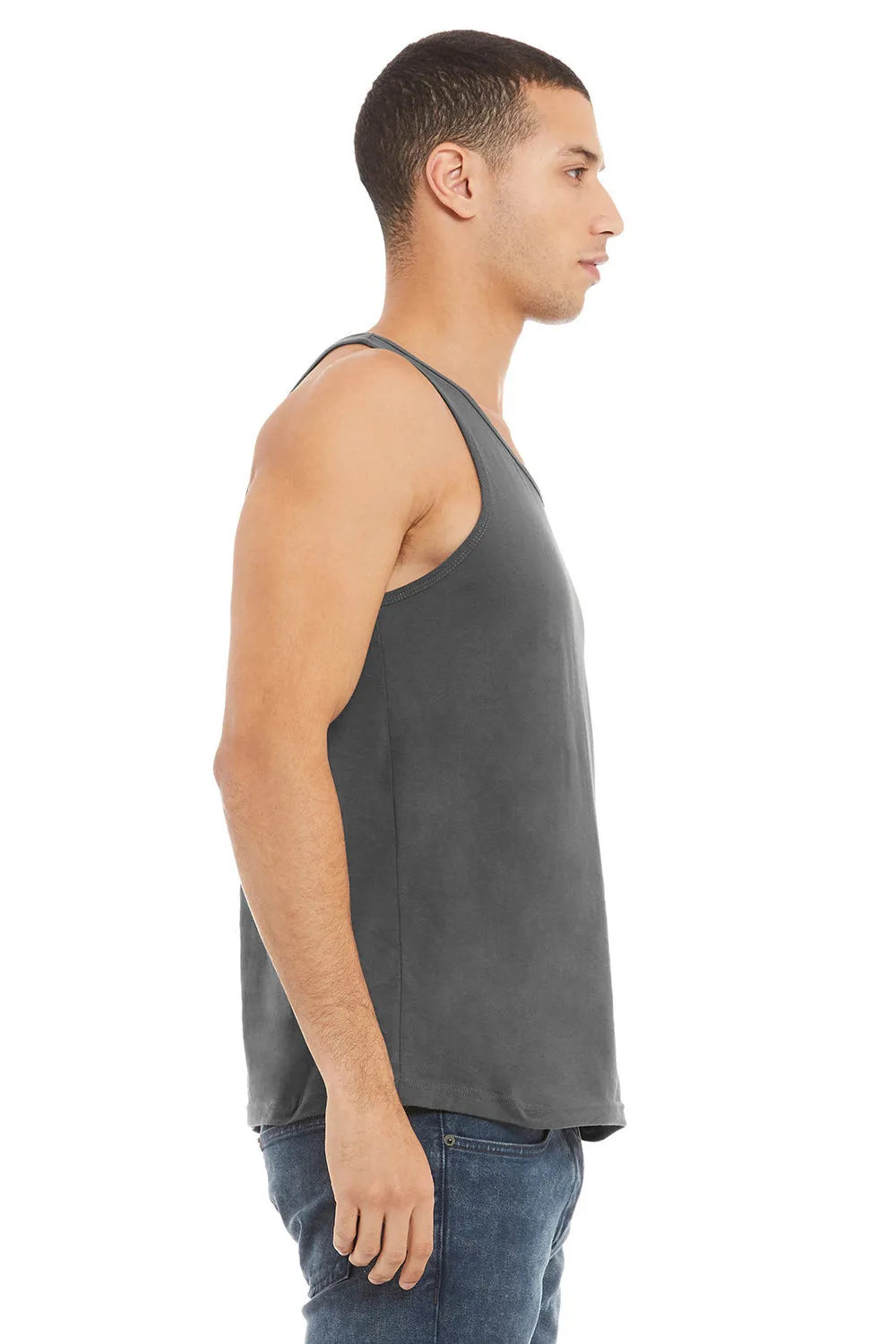 Bella   Canvas Mens Jersey Tank Top - Asphalt Grey