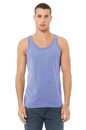 Bella   Canvas Mens Jersey Tank Top - Blue Triblend