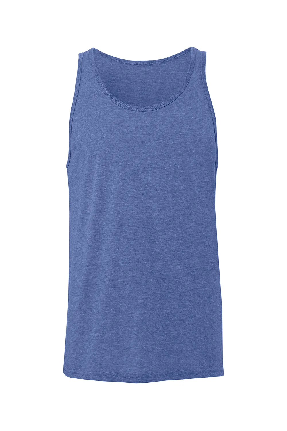 Bella   Canvas Mens Jersey Tank Top - Blue Triblend