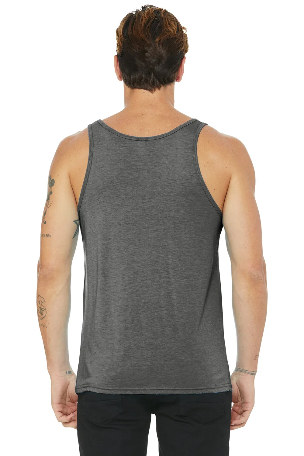 Bella   Canvas Mens Jersey Tank Top - Grey Triblend