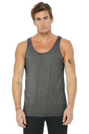 Bella   Canvas Mens Jersey Tank Top - Grey Triblend