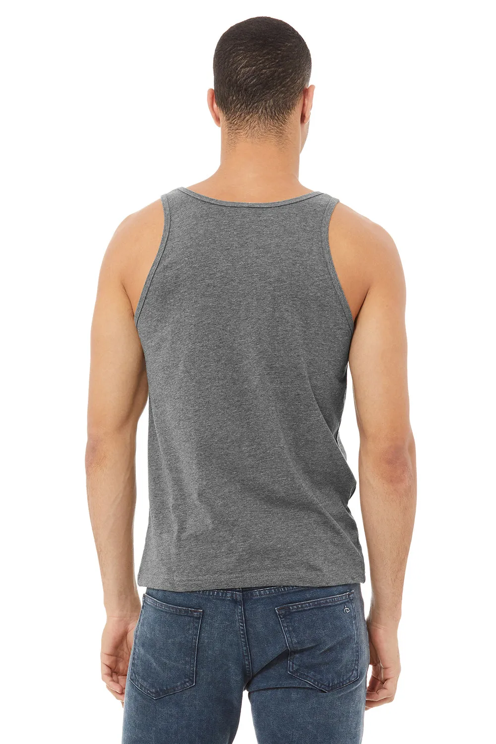 Bella   Canvas Mens Jersey Tank Top - Heather Deep Grey