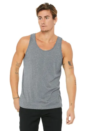 Bella   Canvas Mens Jersey Tank Top - Heather Grey