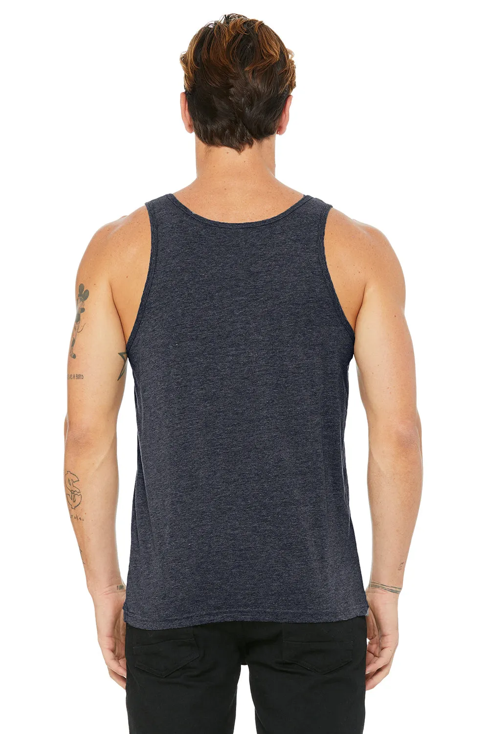Bella   Canvas Mens Jersey Tank Top - Heather Navy Blue