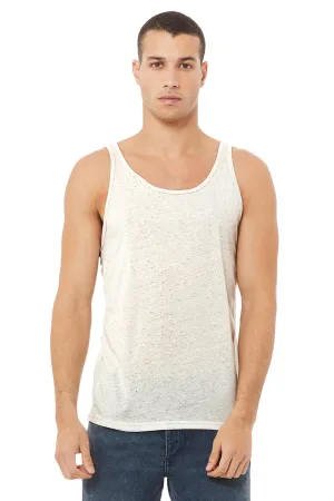 Bella   Canvas Mens Jersey Tank Top - Oatmeal Triblend