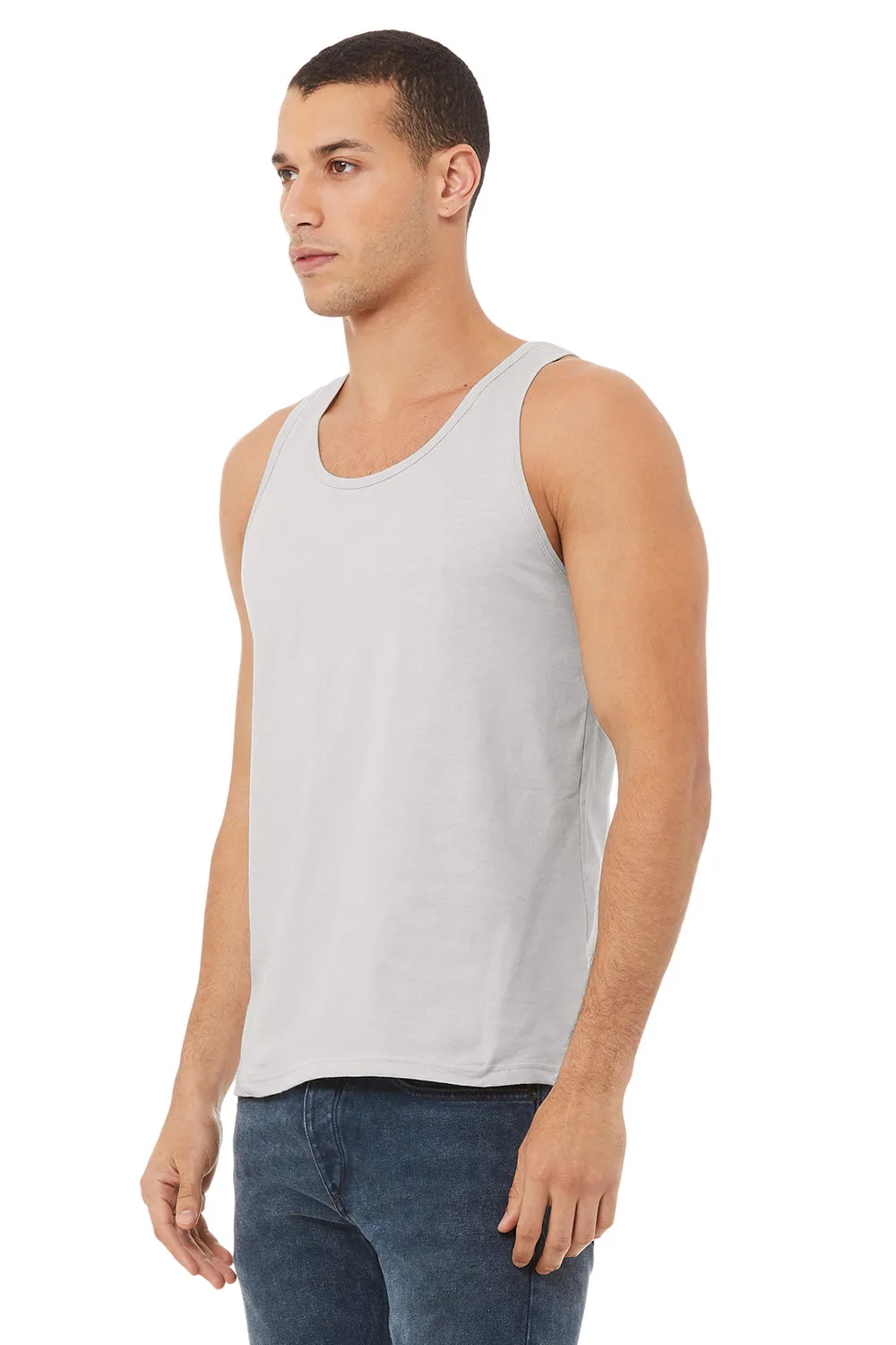Bella   Canvas Mens Jersey Tank Top - Silver Grey