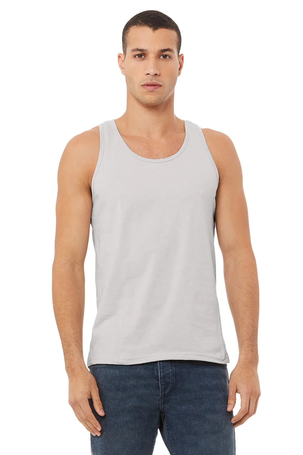 Bella   Canvas Mens Jersey Tank Top - Silver Grey