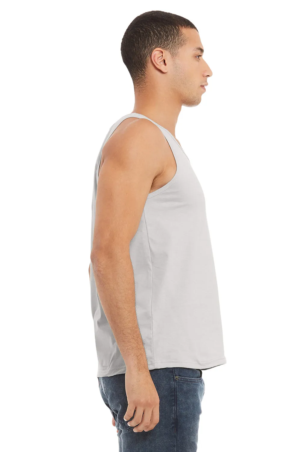Bella   Canvas Mens Jersey Tank Top - Silver Grey