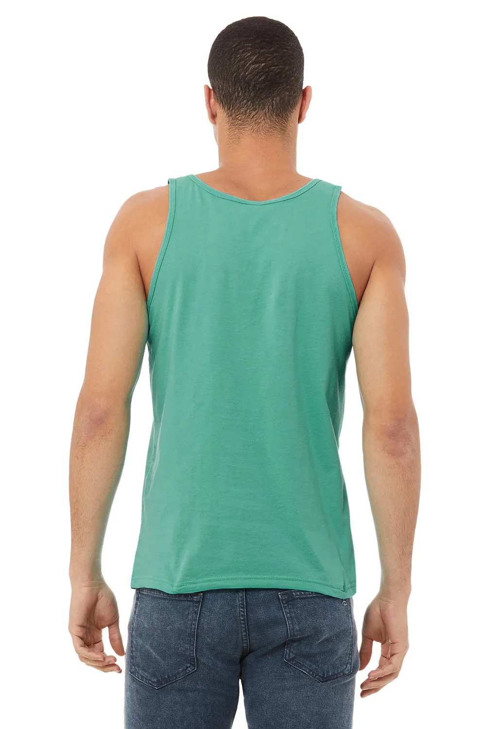 Bella   Canvas Mens Jersey Tank Top - Teal Blue