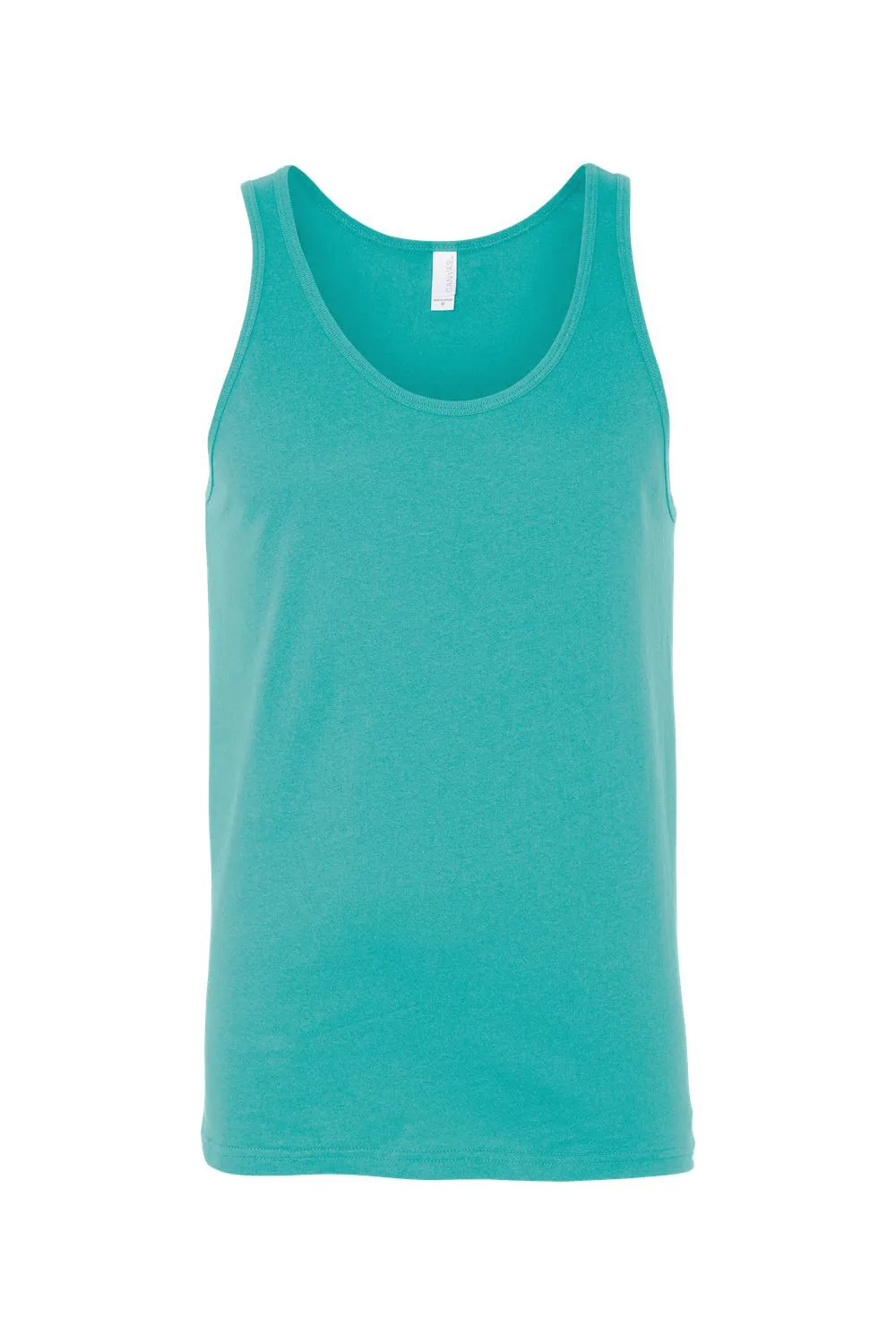 Bella   Canvas Mens Jersey Tank Top - Teal Blue