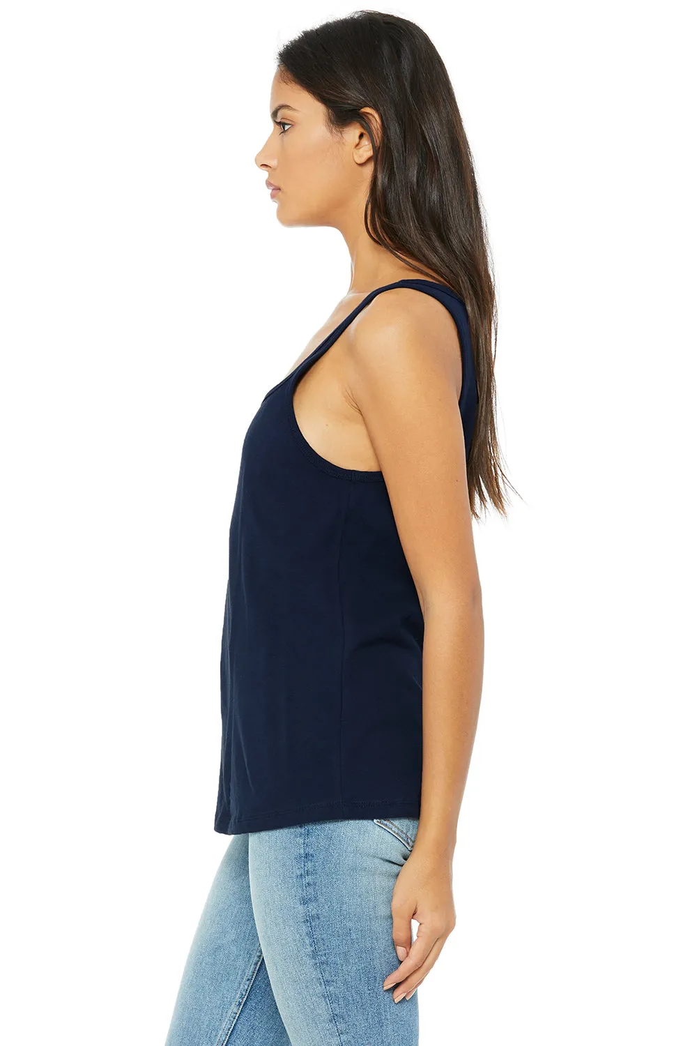 Bella   Canvas Womens Relaxed Jersey Tank Top - Navy Blue