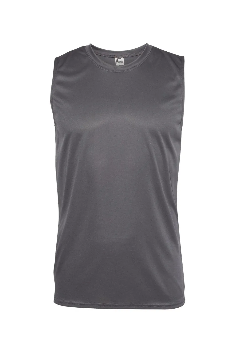 C2 Sport Mens Moisture Wicking Tank Top - Graphite Grey Clothing C2-Sport