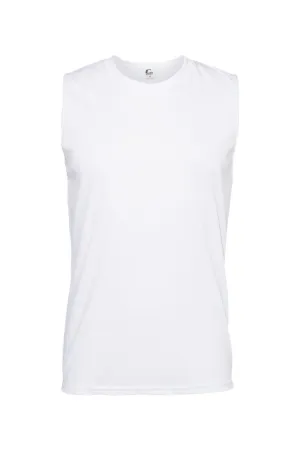 C2 Sport Mens Moisture Wicking Tank Top - White Clothing C2-Sport