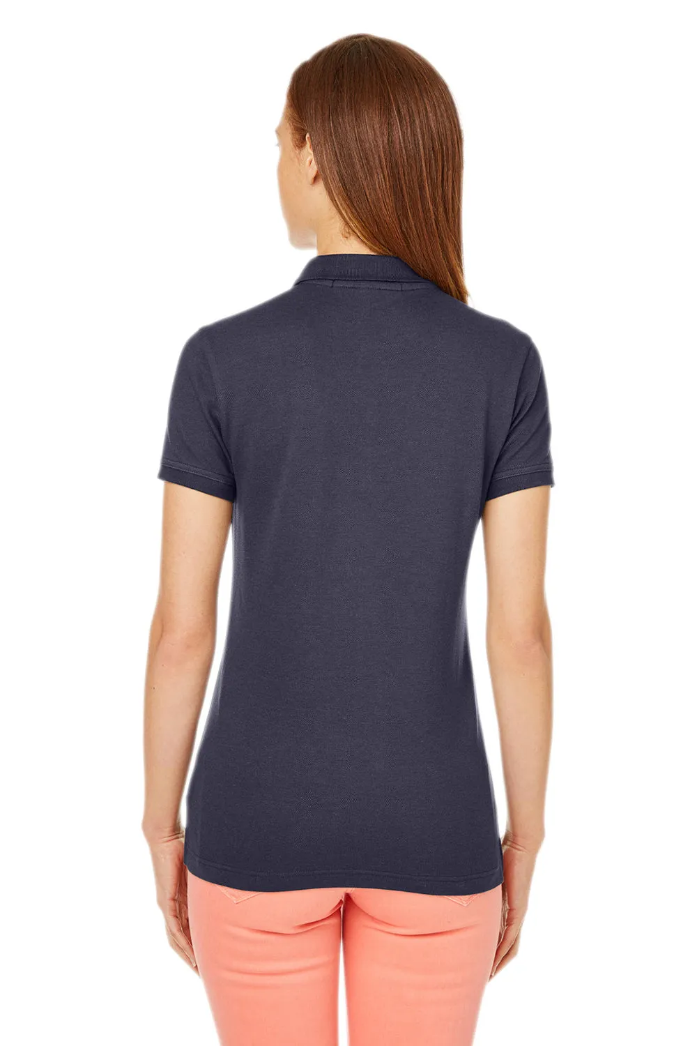Devon & Jones Womens New Classics Performance Moisture Wicking Short Sleeve Polo Shirt - Navy Blue