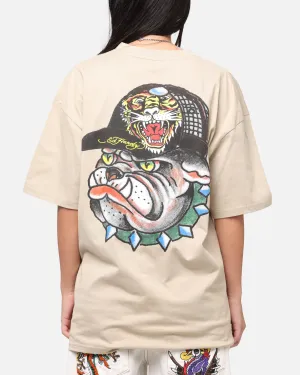 Ed Hardy	Clothing Ed Hardy Bulldog T-Shirt Stone