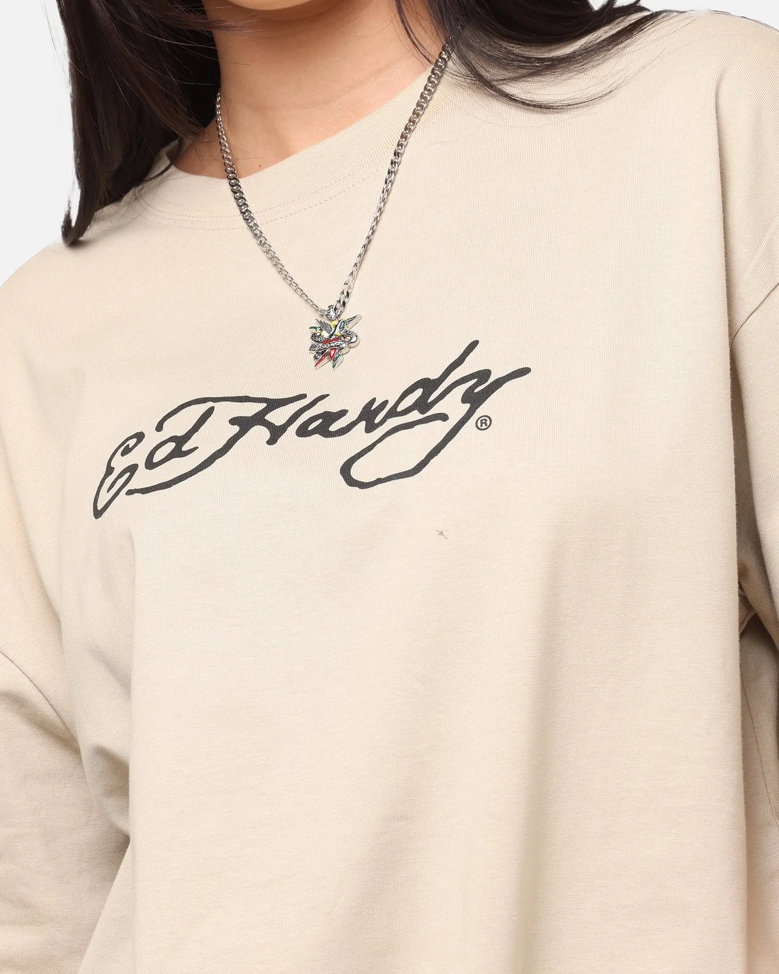Ed Hardy	Clothing Ed Hardy Bulldog T-Shirt Stone