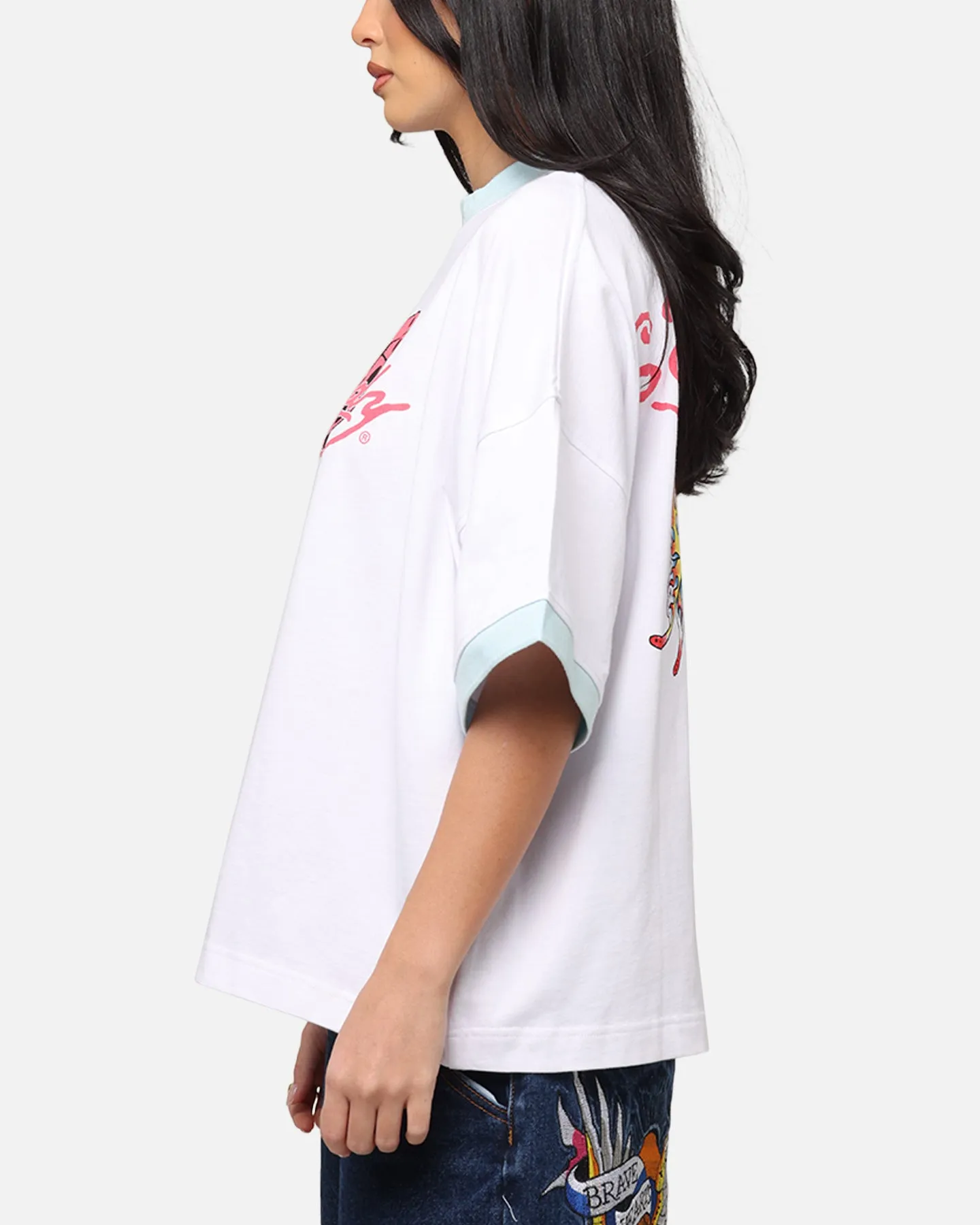 Ed Hardy	Clothing Ed Hardy Butterfly Ringer T-Shirt White