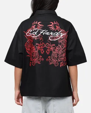 Ed Hardy	Clothing Ed Hardy Dragon Zip Shirt Black