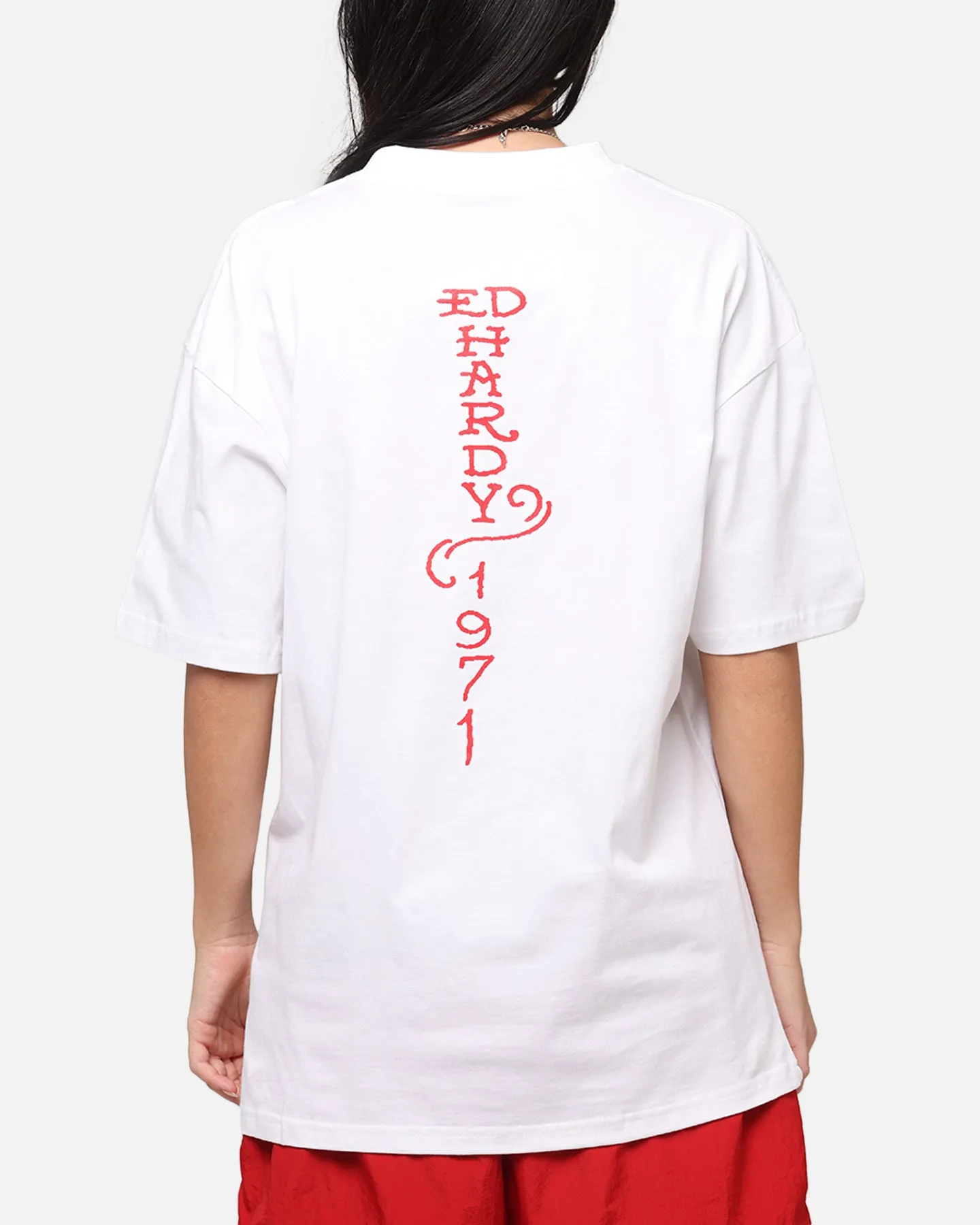 Ed Hardy	Clothing Ed Hardy Lost Luck T-Shirt White