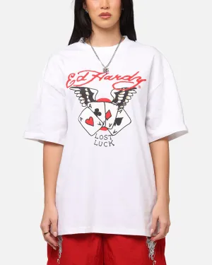 Ed Hardy	Clothing Ed Hardy Lost Luck T-Shirt White