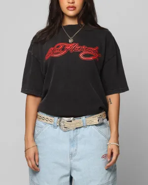 Ed Hardy	Clothing Ed Hardy Tribal T-Shirt Black Acidwash