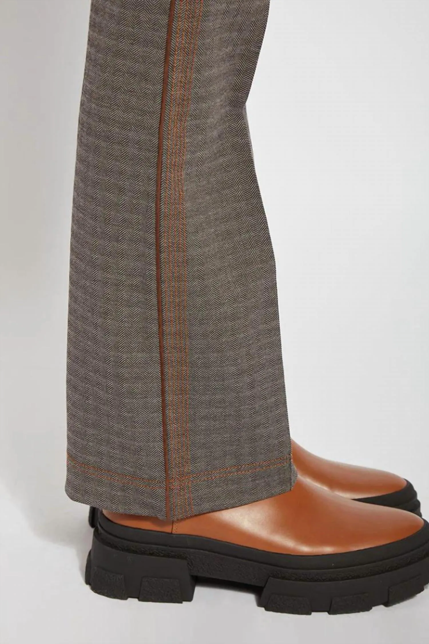 Elysse Stitched Pant In Grey