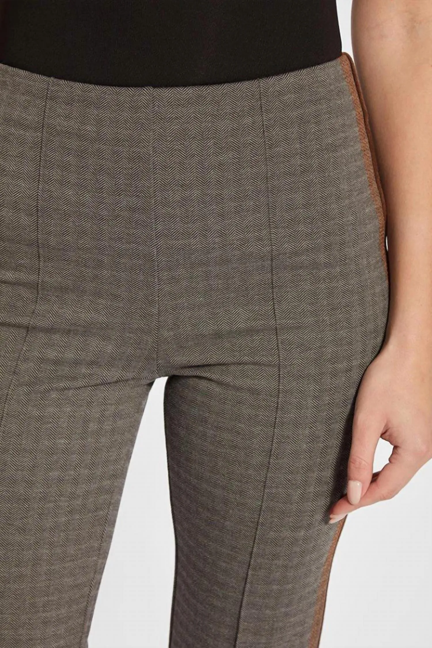 Elysse Stitched Pant In Grey