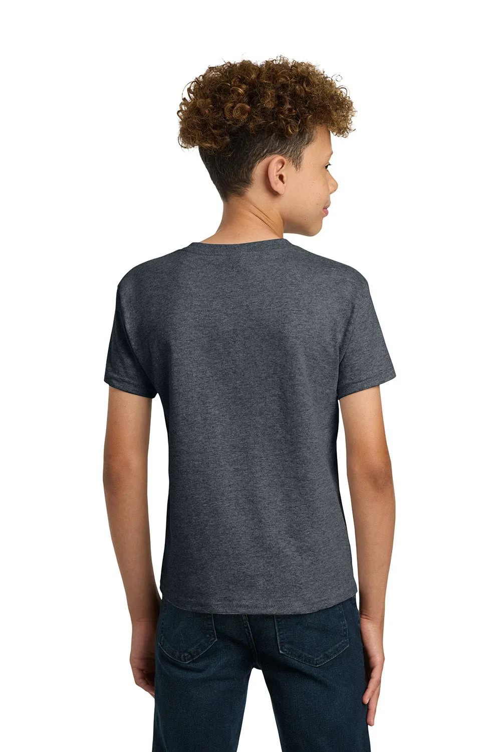 Gildan Youth Short Sleeve Crewneck T-Shirt - Heather Dark Grey
