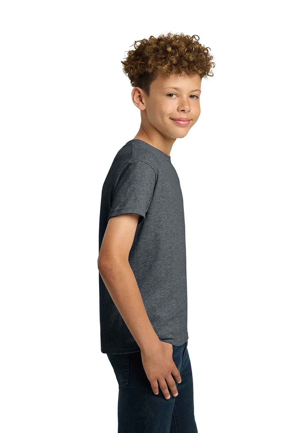 Gildan Youth Short Sleeve Crewneck T-Shirt - Heather Dark Grey