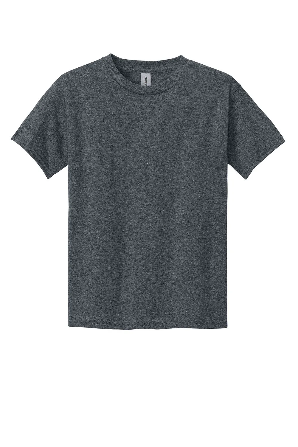 Gildan Youth Short Sleeve Crewneck T-Shirt - Heather Dark Grey