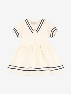 Girls Allie Sailor Dress in Ivory