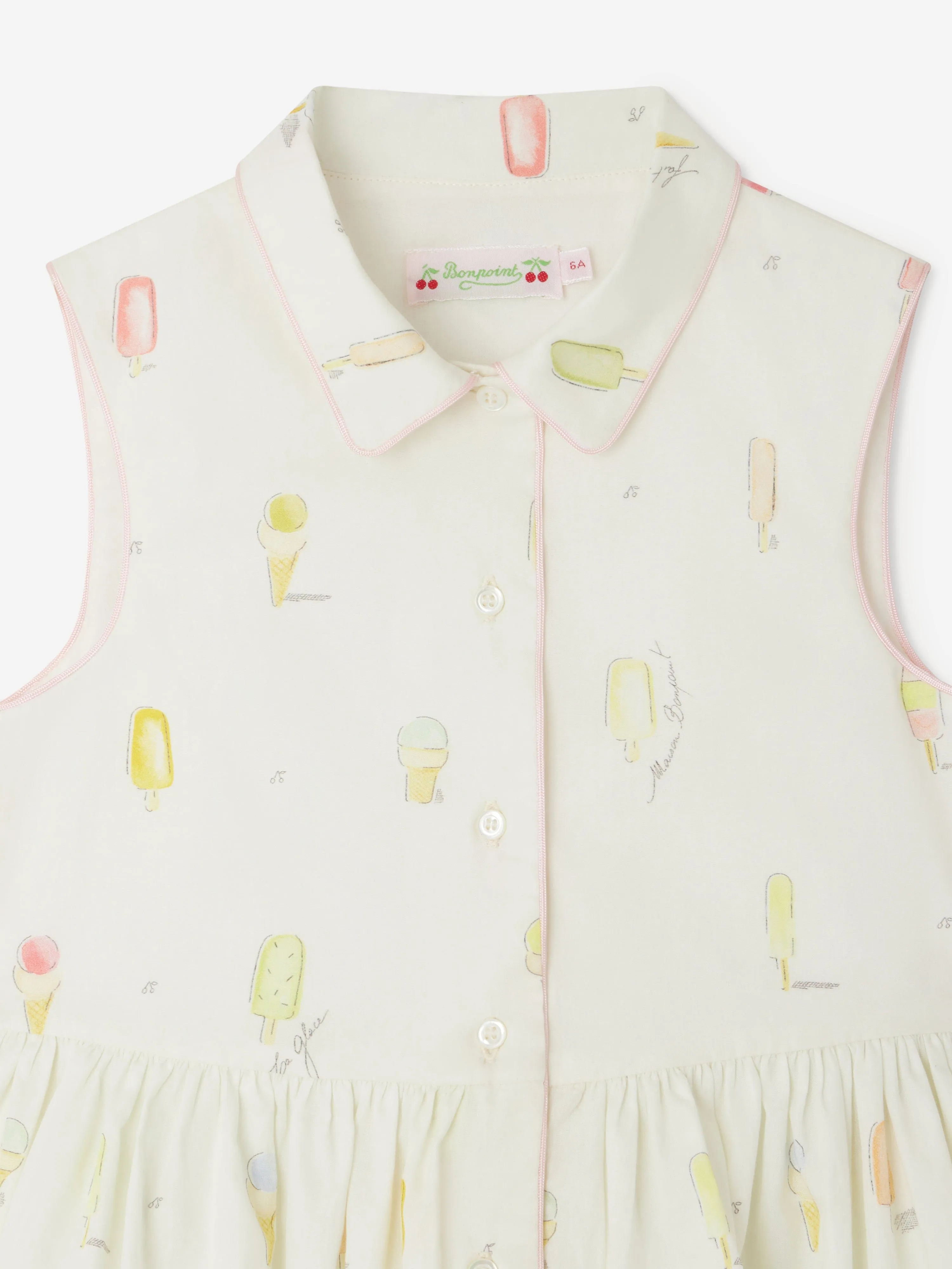 Girls Anne Dress in Ivory