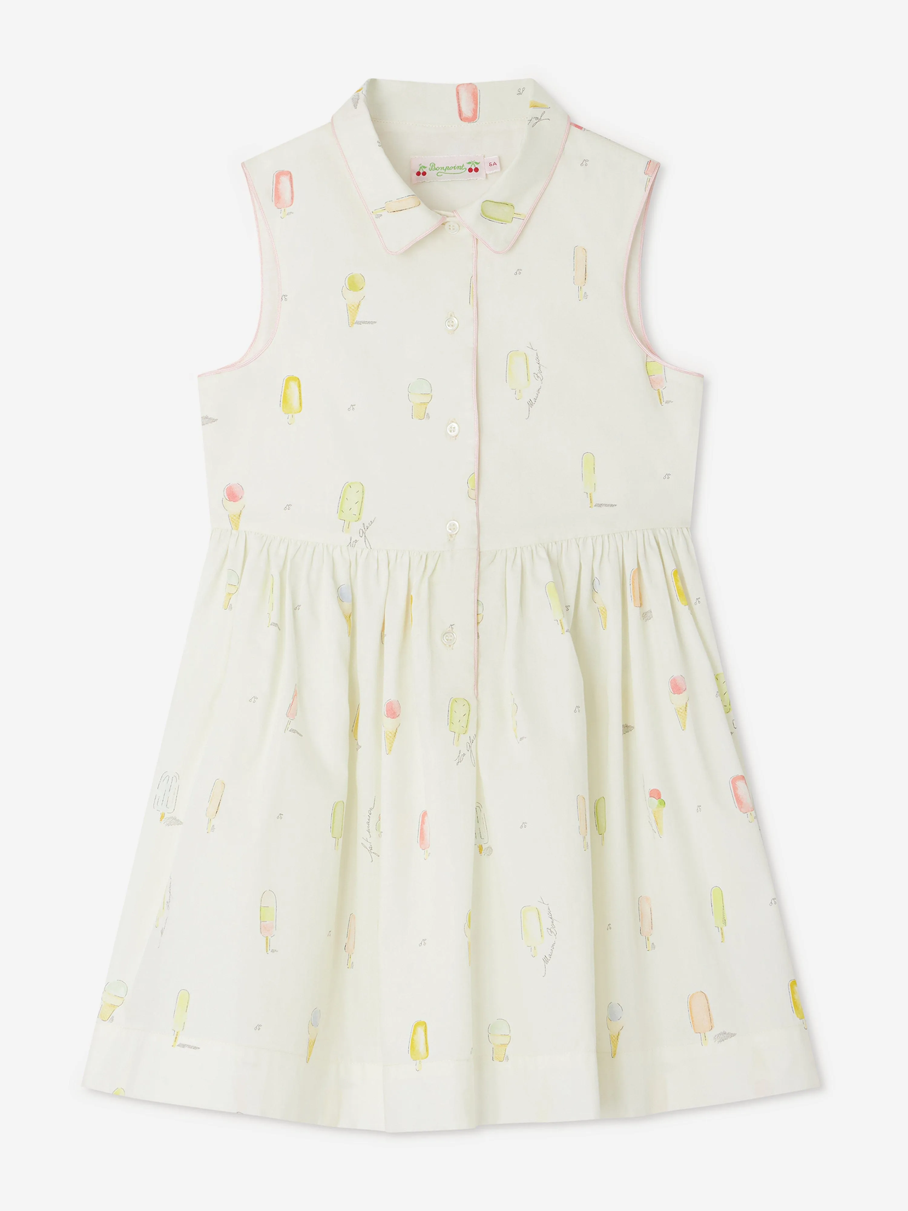 Girls Anne Dress in Ivory