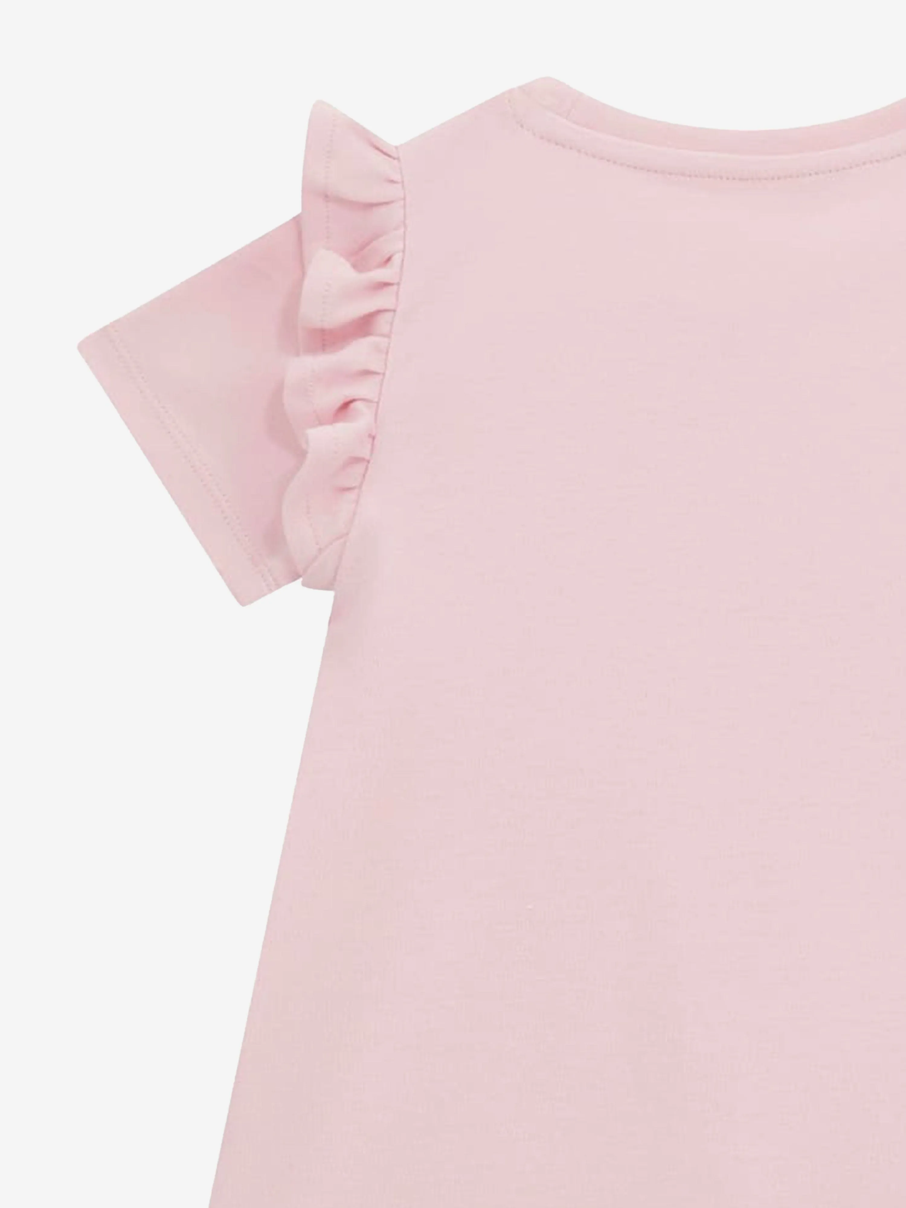 Girls Bag Print Dress in Pink