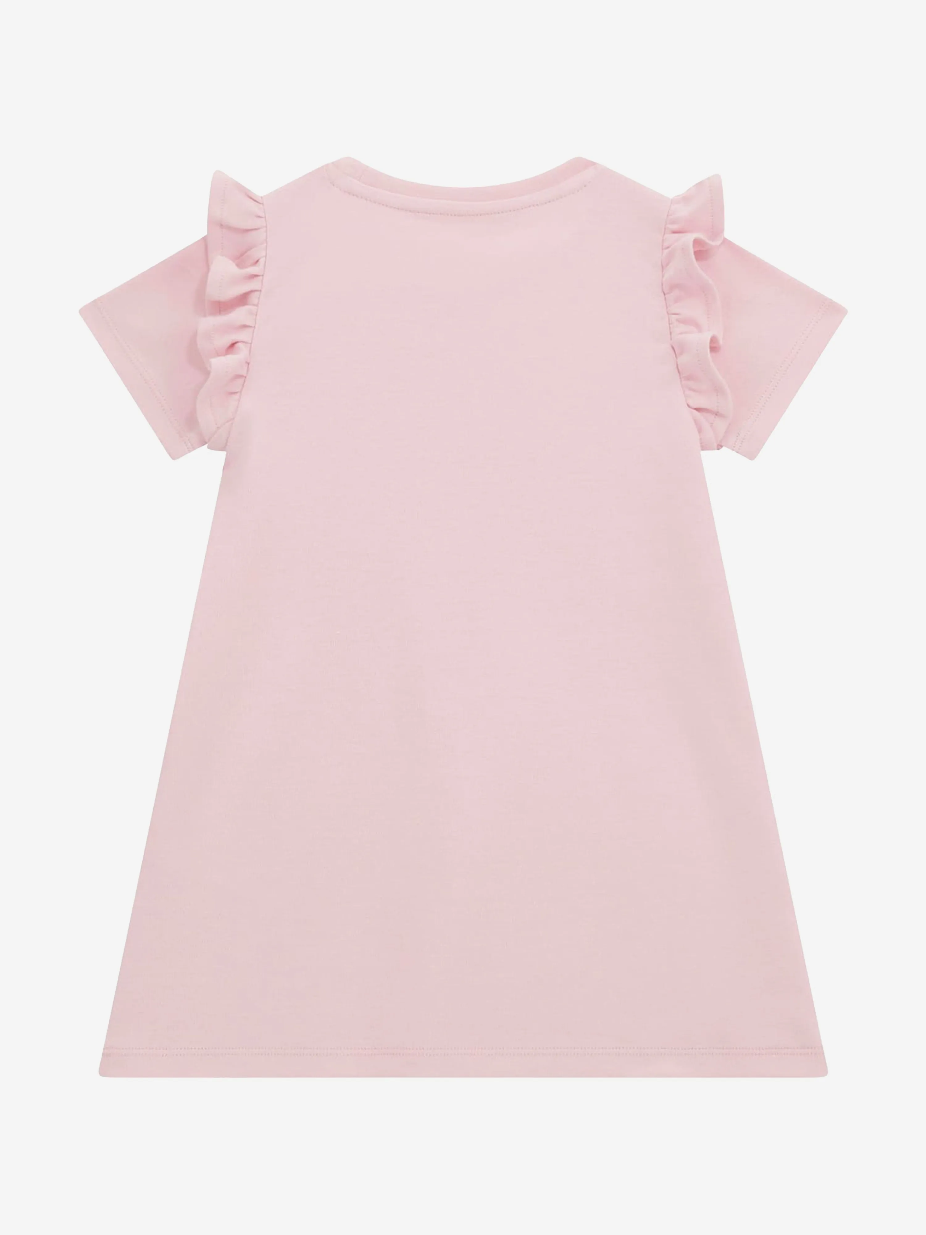 Girls Bag Print Dress in Pink
