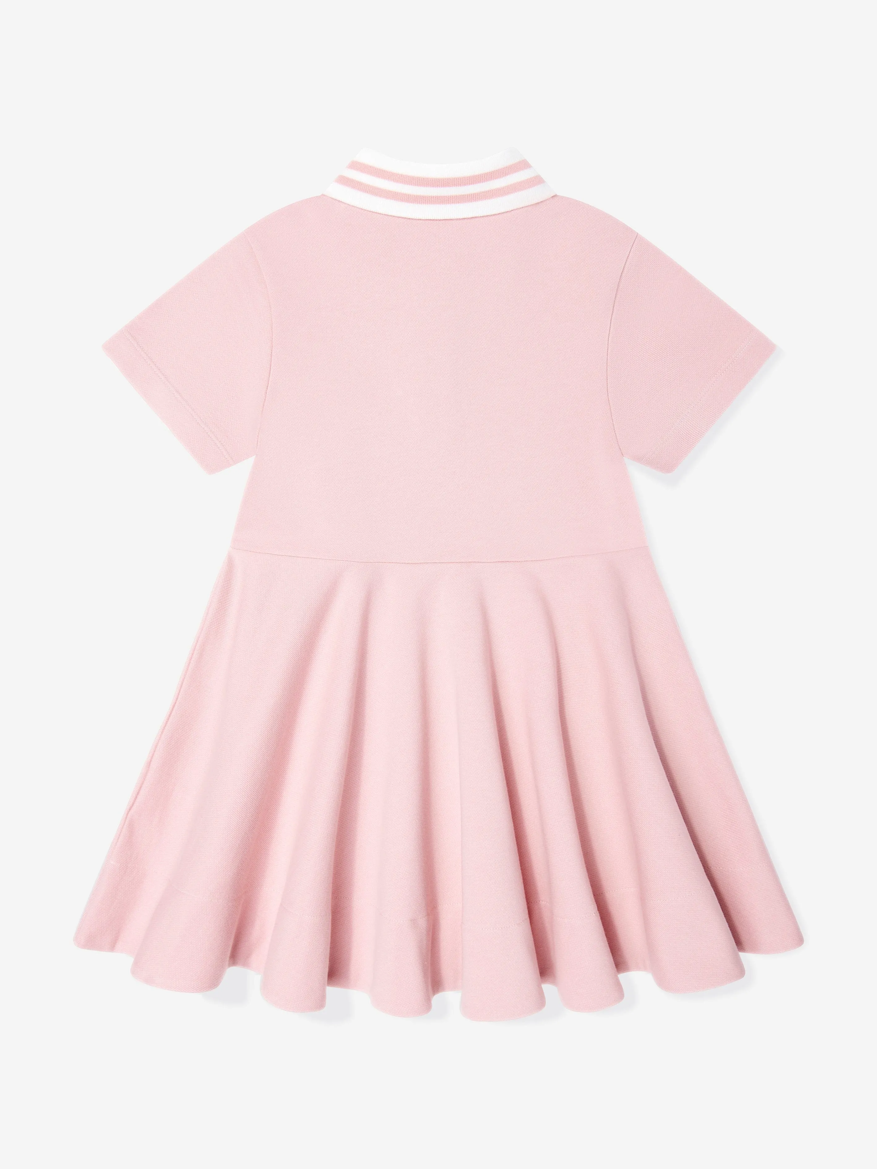 Girls Logo Polo Dress in Pink