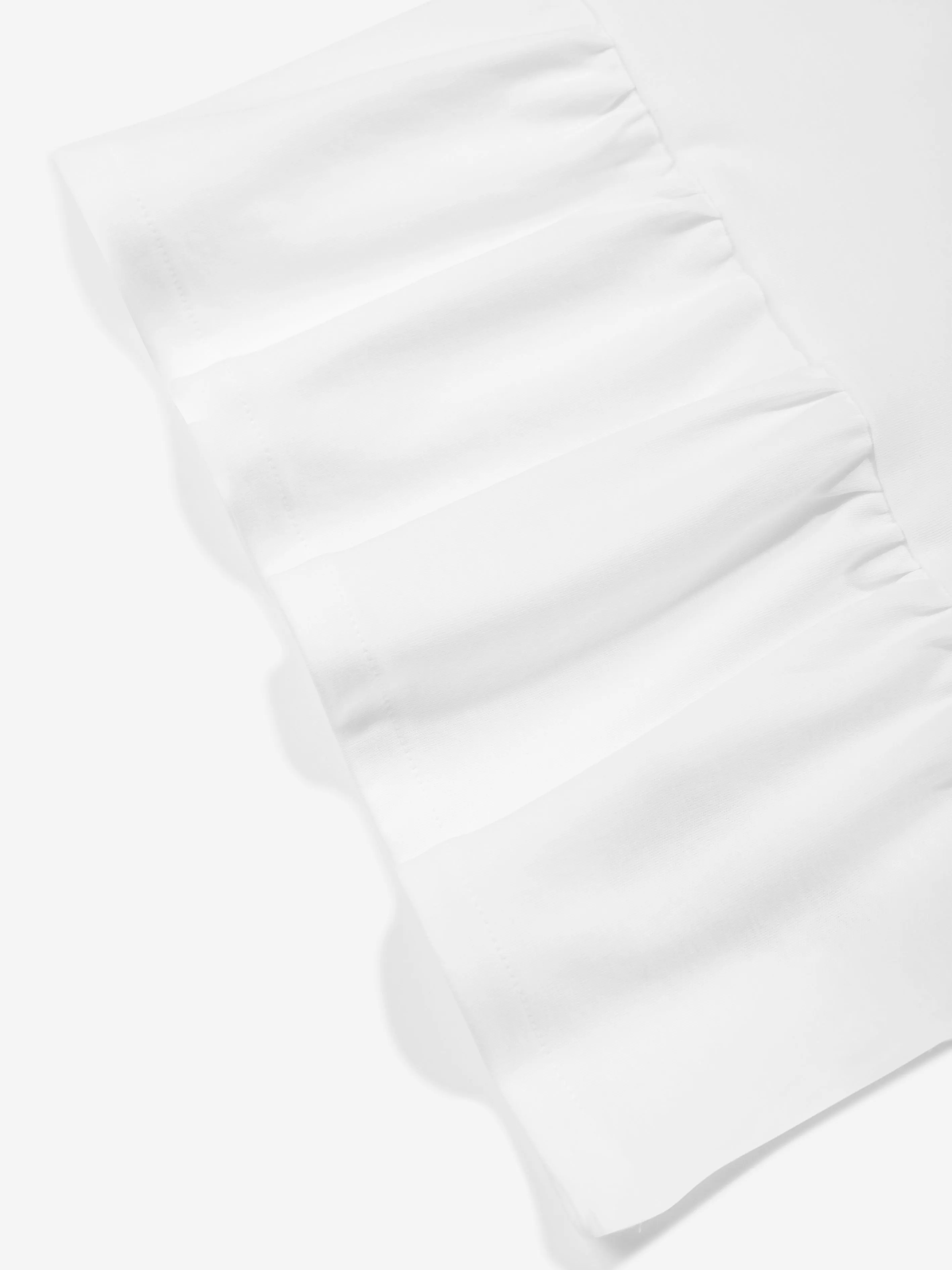 Girls Sleeveless Logo Dress in White