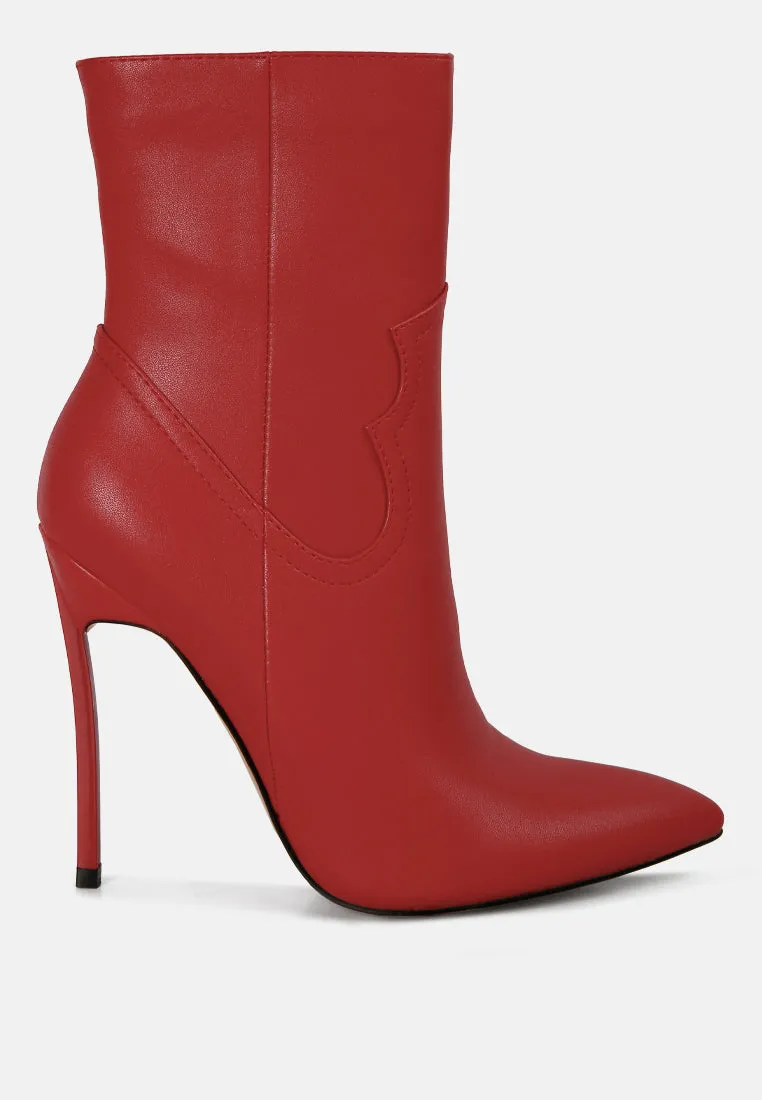 jenner high heel cowboy ankle boots London Rag