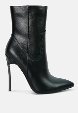 jenner high heel cowboy ankle boots London Rag