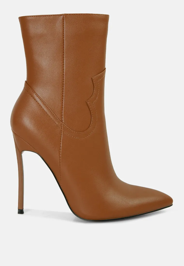 jenner high heel cowboy ankle boots London Rag